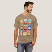 Jam Jars Relaed Funny for Men Women gift T-shirt (Voorkant volledig)
