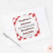 Jam/Jelly Vierkante Gecontroleerde Stickers (Envelop)