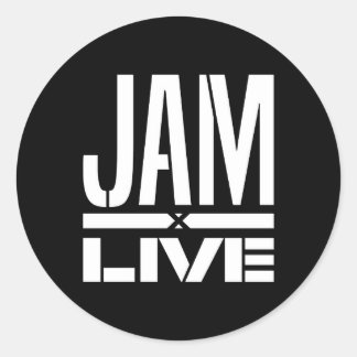 Jam Logo Sticker - Zwart