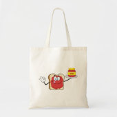 Jam on Toast Happy Face Canvas tas (Voorkant)