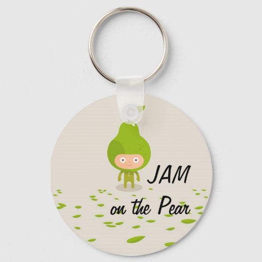 JAM op de Sleutelhanger van de peren (Voorkant)