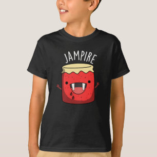 Jam-pire Funny Vampire Jam Pun Dark BG T-shirt