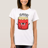 Jam-pire Funny Vampire Jam Pun T-shirt (Voorkant)