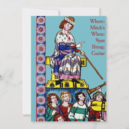 Jam-sessie Kaart (Achterkant)