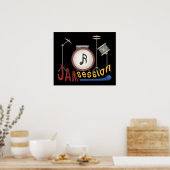 Jam-sessie Poster (Keuken)