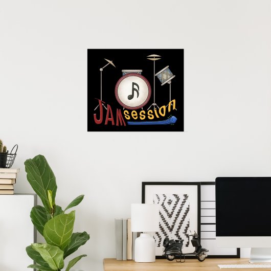 Jam-sessie Poster (Thuiskantoor)