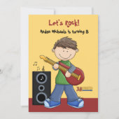 Jam Session - Birthday Party Invitation Kaart (Voorkant)