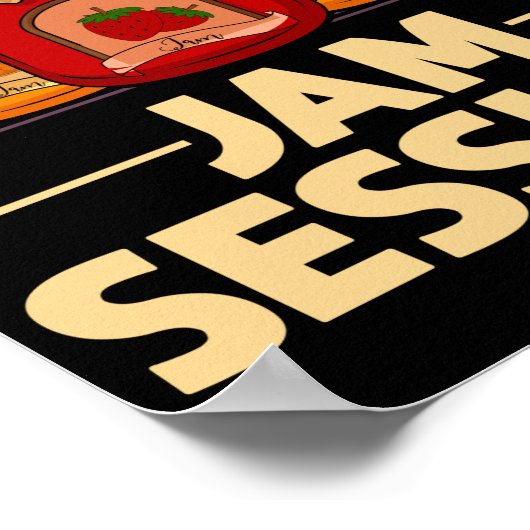 Jam Session Music Pun Jelly Lover Poster (Hoek)