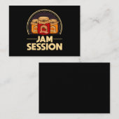 Jam Session Music Pun Jelly Lover Visitekaartje (Voorkant / Achterkant)