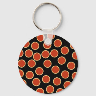 Jam Tart Pattern. Aardbei Red. Pies. Sleutelhanger