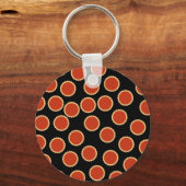 Jam Tart Pattern. Aardbei Red. Pies. Sleutelhanger (Voorkant)