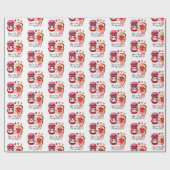 Jam To My Toast Love Gift Wrapping Paper Cadeaupapier (Vlak)