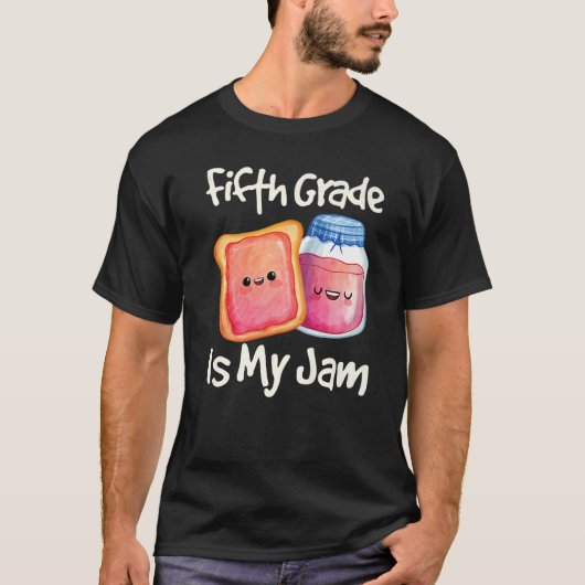 Jam & Toast 5e graad is mijn Jam 5e graad T-shirt (Voorkant)