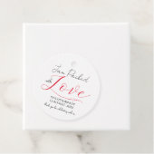 Jam Verpakt met Liefde Bruiloft Bedankjes Labels (In situ)