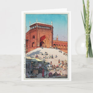 Jama Masjid, Delhi, Hiroshi Yoshida Kaart