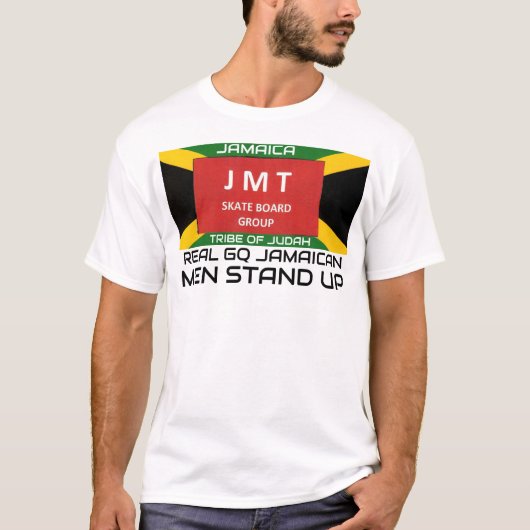 JAMACAN STAND UP Mannen basis T-shirt (Voorkant)