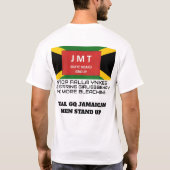JAMACAN STAND UP Mannen basis T-shirt (Achterkant)