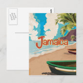  Jamacia Travel Poster Briefkaart (Voorkant / Achterkant)