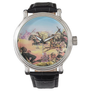 Jamahiri ® Libië Slag bij Gardabia (Illustrator) Horloge