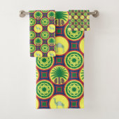 Jamahiri ® Libya | Africa Pattern  Bad Handdoek (Insitu)