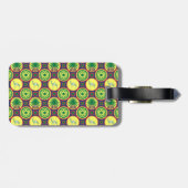 Jamahiri ® Libya | Africa Pattern Bagagelabel (Achterkant horizontaal)