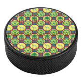 Jamahiri ® Libya | Africa Pattern  Hockey Puck (3/4)