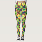 Jamahiri ® Libya | Africa Pattern  Leggings (Voorkant)