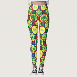 Jamahiri ® Libya | Africa Pattern  Leggings