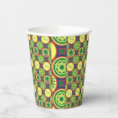 Jamahiri ® Libya | Africa Pattern  Papieren Bekers (Links)