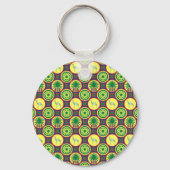 Jamahiri ® Libya | Africa Pattern Sleutelhanger (Voorkant)