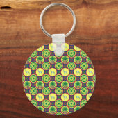 Jamahiri ® Libya | Africa Pattern Sleutelhanger (Voorkant)