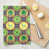 Jamahiri ® Libya | Africa Pattern Theedoek (Quarter Fold)