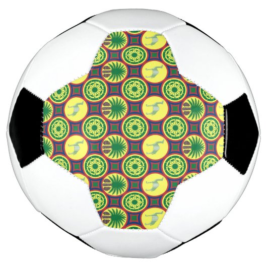 Jamahiri ® Libya | Africa Pattern Voetbal (Gedraaid)