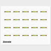 Jamaica 007 ronde sticker (Vel)
