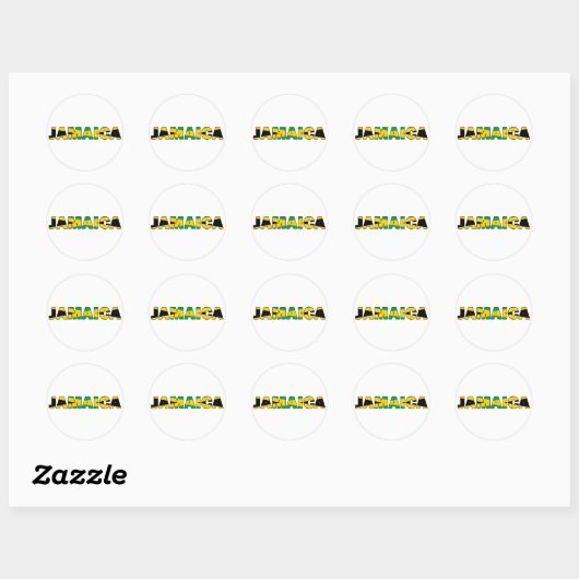 Jamaica 007 ronde sticker (Vel)