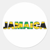 Jamaica 007 ronde sticker (Voorkant)