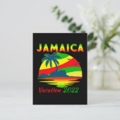 Jamaica 2022 Cruise Vacation Group Matching Briefkaart (Staand voorkant)