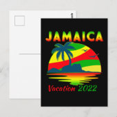 Jamaica 2022 Cruise Vacation Group Matching Briefkaart (Voorkant / Achterkant)