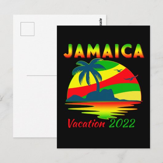Jamaica 2022 Cruise Vacation Group Matching Briefkaart (Voorkant / Achterkant)