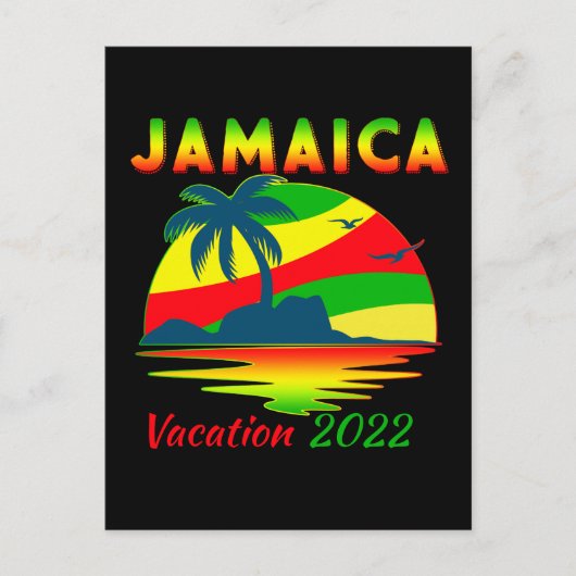 Jamaica 2022 Cruise Vacation Group Matching Briefkaart (Voorkant)