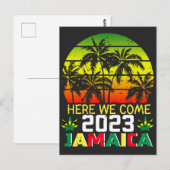 Jamaica 2023, hier komen we briefkaart (Voorkant / Achterkant)