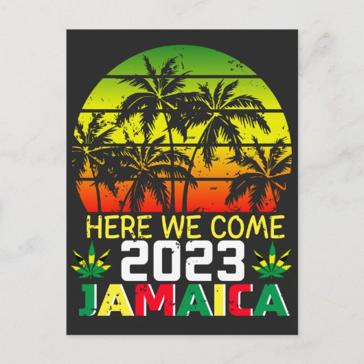 Jamaica 2023 We Komen Hier Briefkaart (Voorkant)