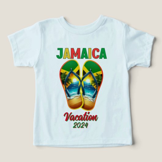 Jamaica 2024 Flip Flop Vakantie Tropisch Strand (Design voorkant)