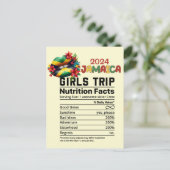Jamaica 2024 Girls' Trip Vier Vriendschap Briefkaart (Staand voorkant)
