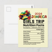 Jamaica 2024 Girls' Trip Vier Vriendschap Briefkaart (Voorkant / Achterkant)