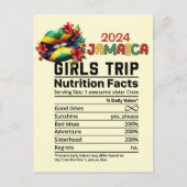 Jamaica 2024 Girls' Trip Vier Vriendschap Briefkaart (Voorkant)