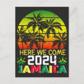 Jamaica 2024 Hier komen we Briefkaart (Voorkant)