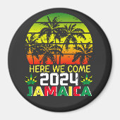 Jamaica 2024 Hier komen we cirkel Magneet (Voorkant)
