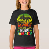 Jamaica 2024 Hier komen we meisje T-shirt (Voorkant)