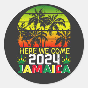 Jamaica 2024 Hier komen we Ronde Sticker